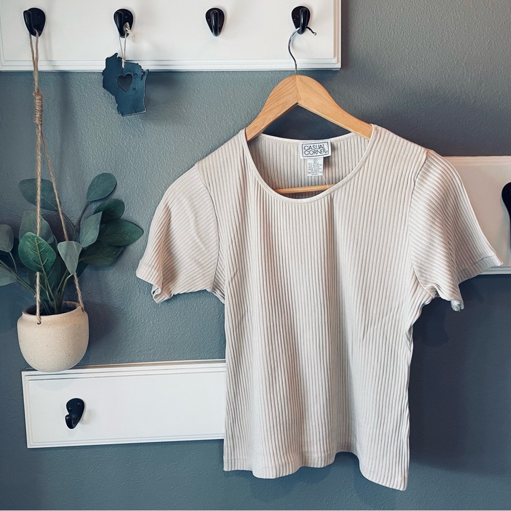 [Casual Corner] 90’s Ribbed T-Shirt